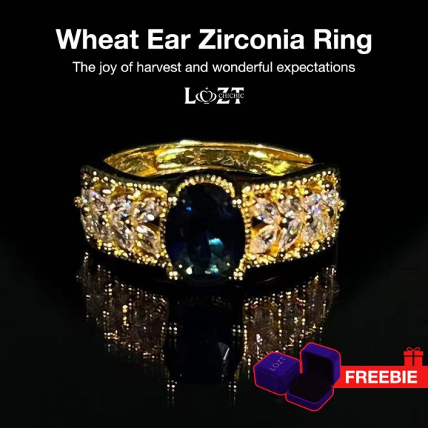 Wheat Ear Zirconia Ring..