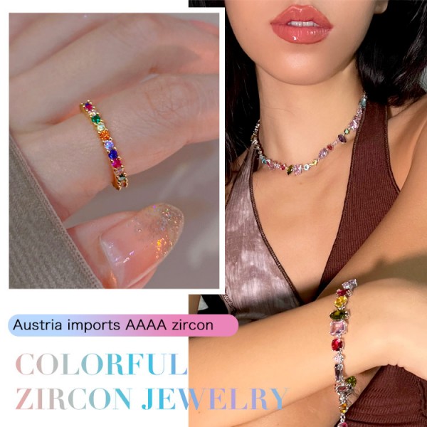 Colorful Zircon Jewelry..