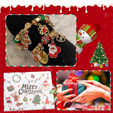 Christmas calendar diy bracelet
