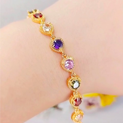 Colorful Heart Zircon Jewelry