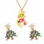 Christmas earrings + necklace(Hot 95% Choice）  + ₱400 