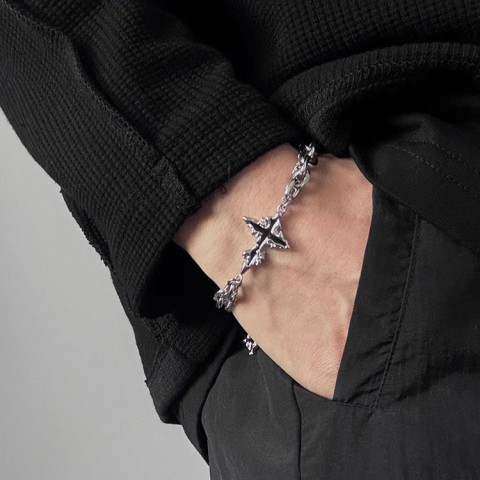 Dark cross jewelry set