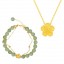 Green Jade Bracelet + Necklace  + ₱400 
