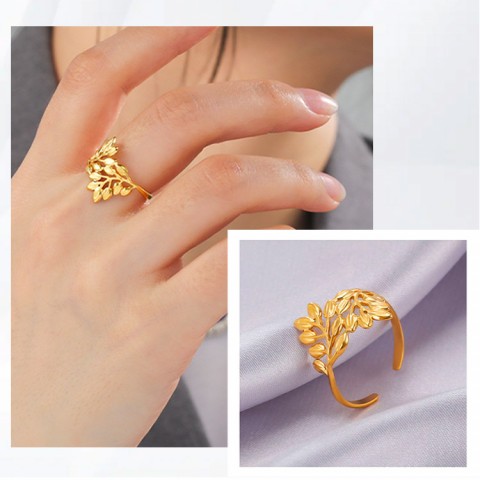 Christmas Gold Plated Zircon Tree of Life Colorful Jewelry
