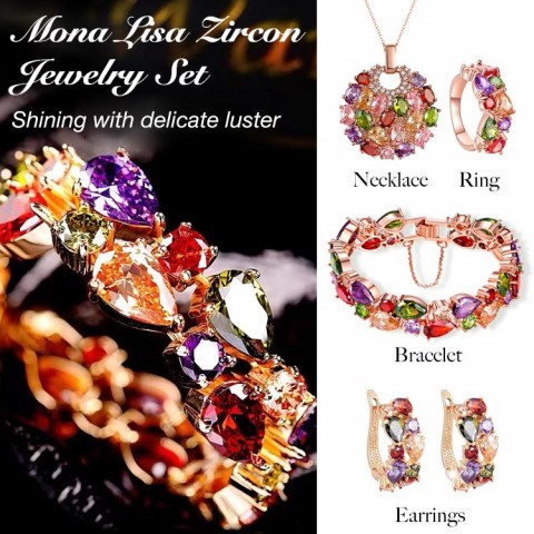 Mona Lisa Zircon Jewelry Set