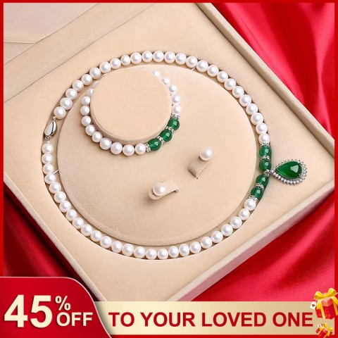 Mother Day Pearl Jewelry Set