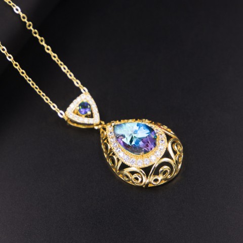 Noble Crystal 3in1 Drop shape Jewelry Set