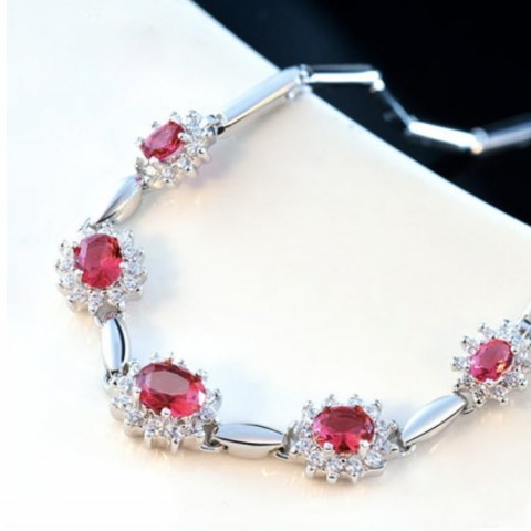 Classic British Royal Style Princess 4in1 Birthstone Jewelry Set