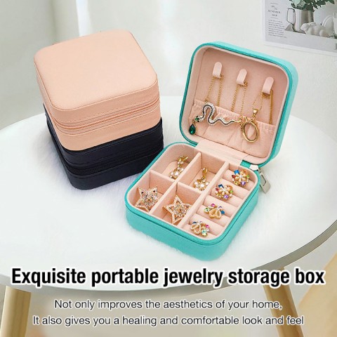 Exquisite portable jewelry storage box