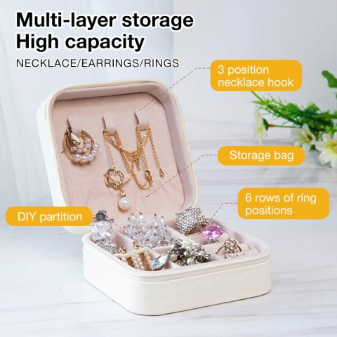 Exquisite portable jewelry storage box