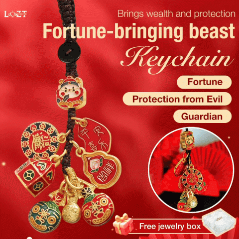 Fortune-bringing beast keychain