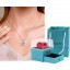 Blue diamond necklace + gift box  + ₱400 