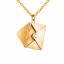Gold Envelope Necklace 