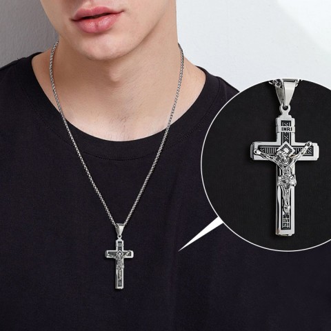 Jesus Cross Pendant Necklace