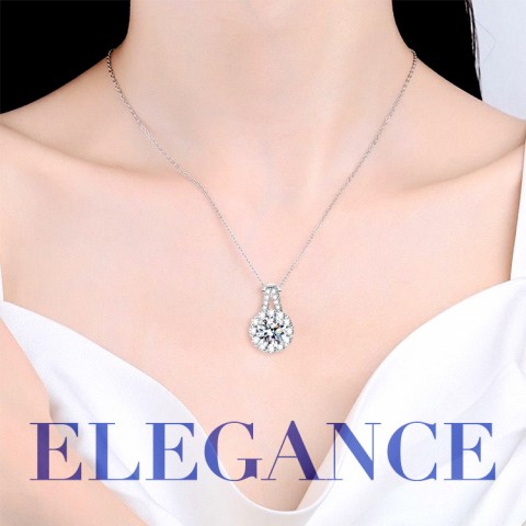 Sun Flower Full Diamond Necklace