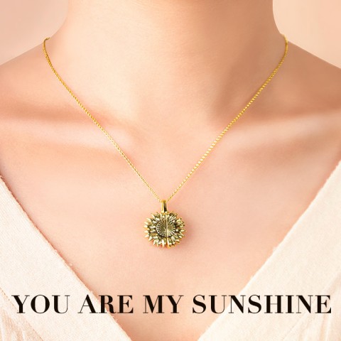 You Are My Sunshine, Sunflower Necklace