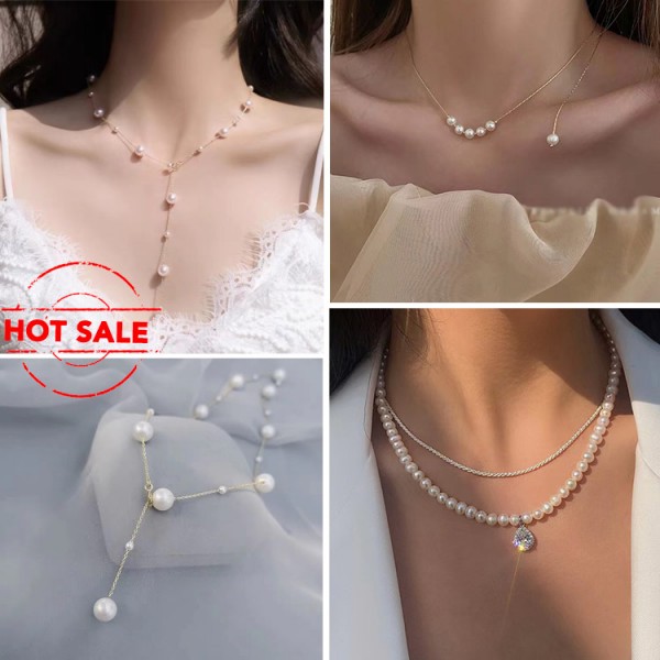High Quality Natural Pearl Clavicle Neck..