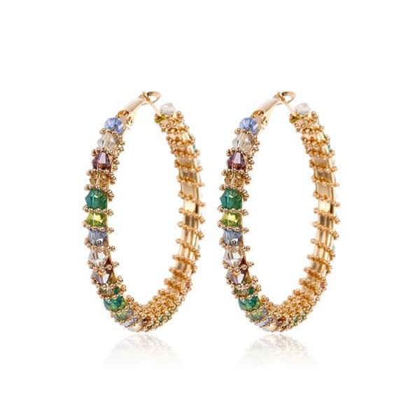 Vintage Bohemia colored zircon earrings