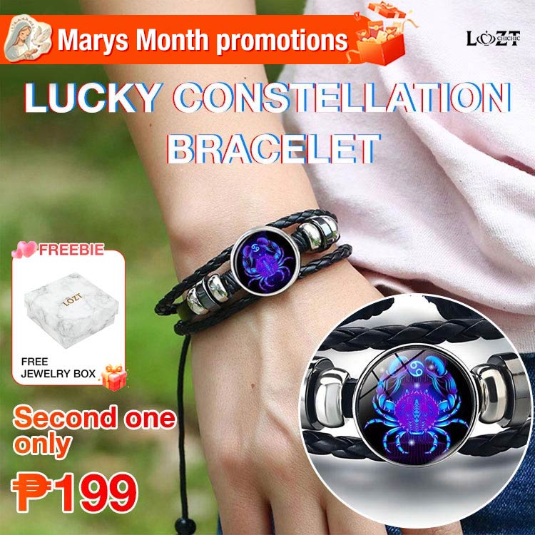 Marys Month promotions - add 199p to get the second one  - Lucky Constellation Couple Bracelet - Eliminate negative energy and bring good luck - Celebrate the holidays with your zodiac sign