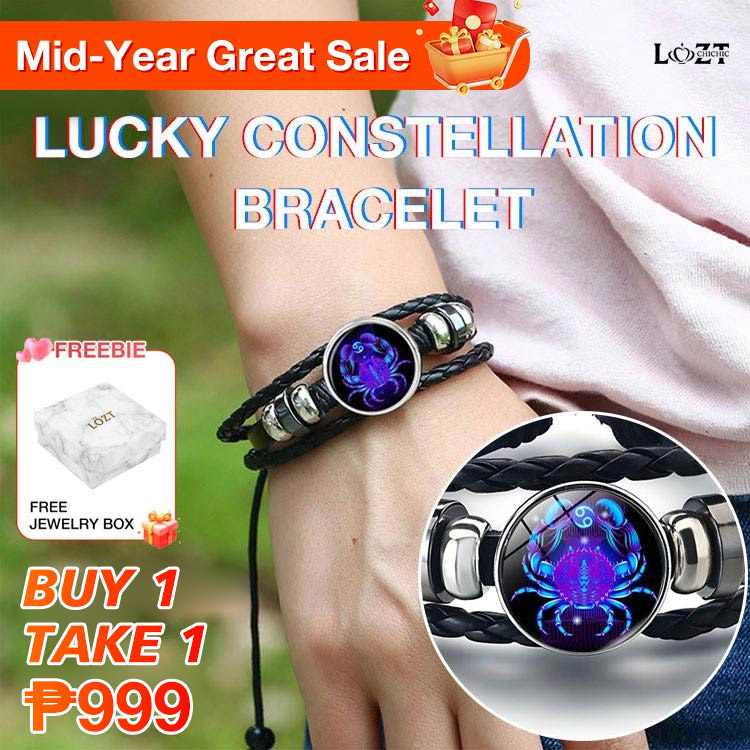Mid-Year Great Sale - 999p Buy 1 Take 1 - Lucky Constellation Couple Bracelet - Eliminate negative energy and bring good luck - Celebrate the holidays with your zodiac sign