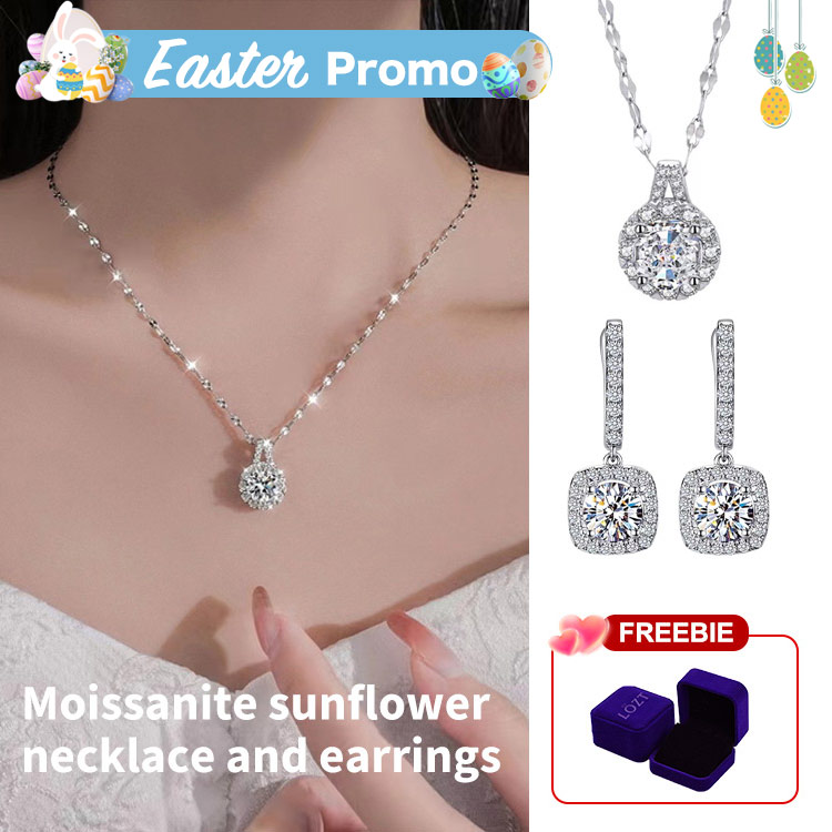 Easter promo -Ultimate Shiny Sun Flower Full Diamond Jewelry-Give free jewelry box
