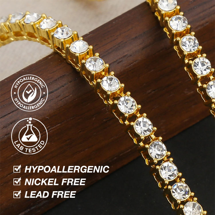 Christmas Promotion – 5mm Moissanite Tennis Necklace – GRA Certified Brilliance – Free Luxury Jewelry Box – Perfect Holiday Gift to Sparkle Your Season!