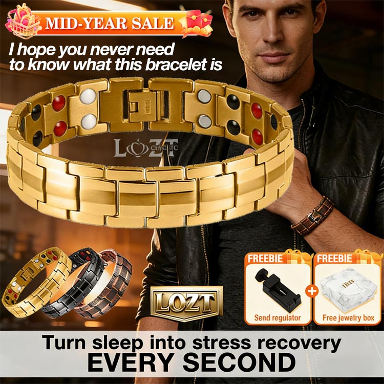 Mid-Year Sale - Cross Double Row Magnetic Bracelet - Found your stress-relief secret, Magnetic Wellness Boost