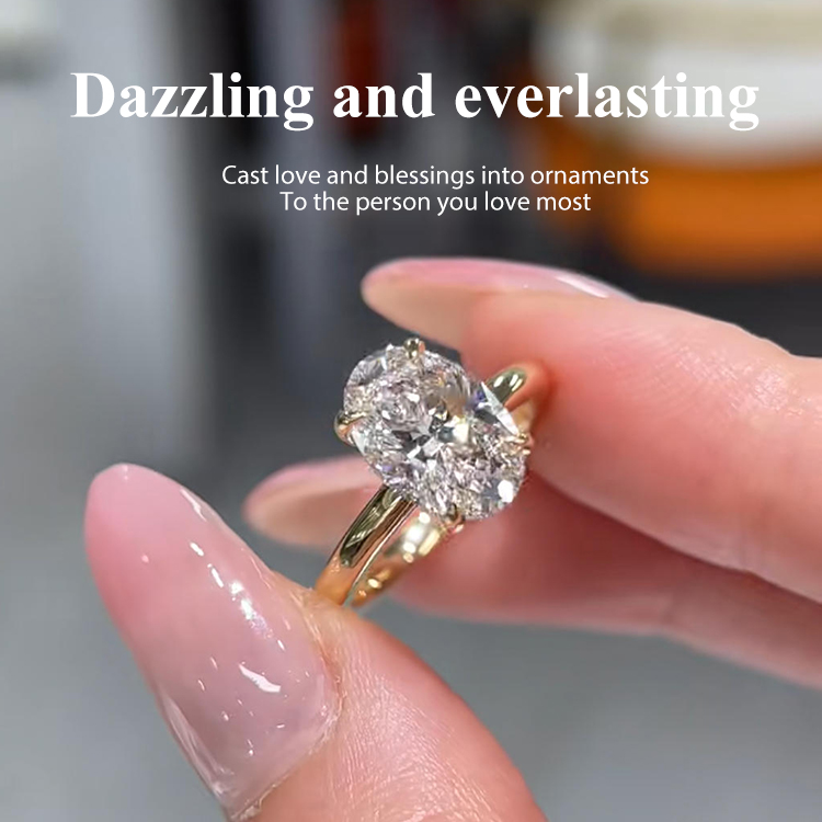 Christmas sale - Moissanite Stacking Geometric Ring - GRA certified - Comes with a custom jewelry box