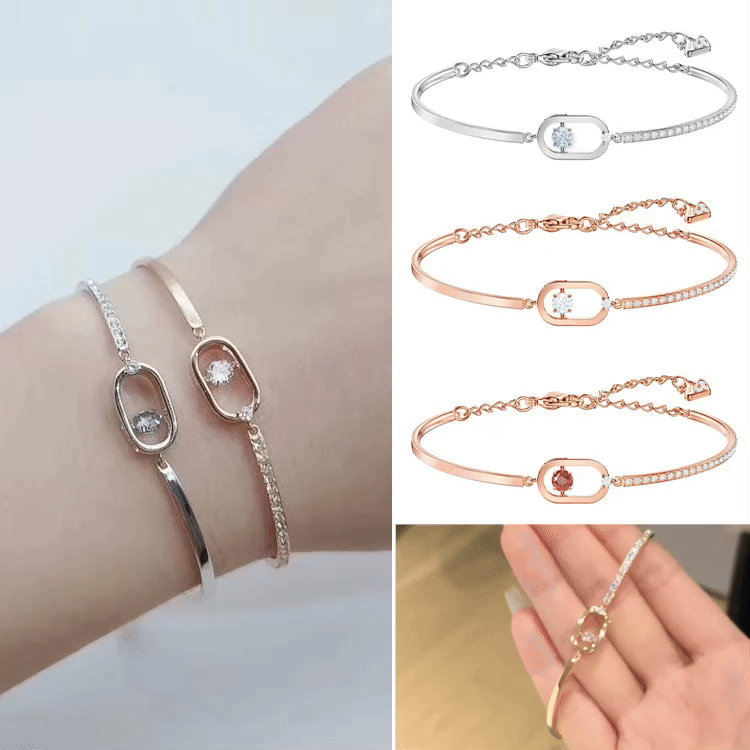99 Super sale- Swarovski same style Sparkling Dance moissanite bracelet-Free gift box. GRA Certified. Adjustable size	