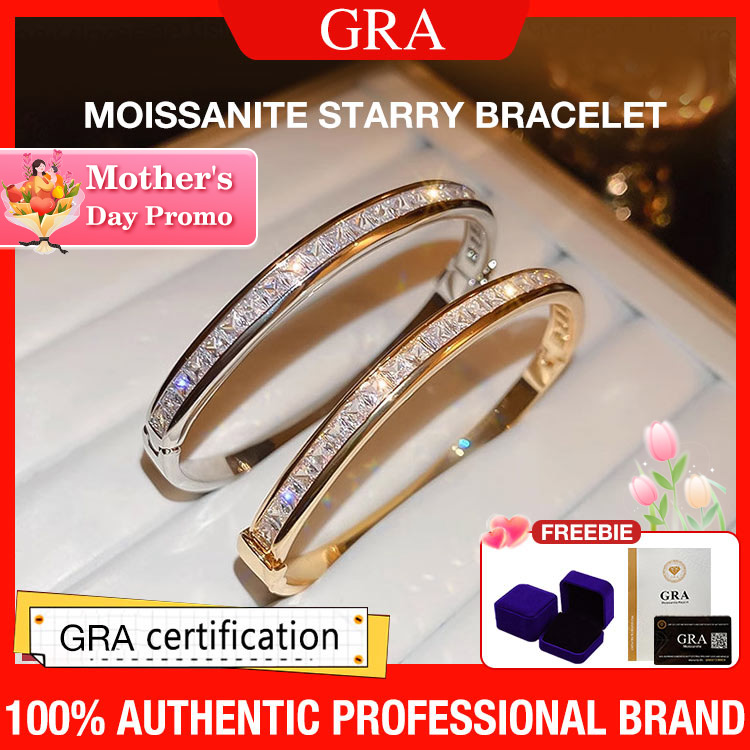 Mothers Day Promo - Second one only ₱699 - Luxury Moissanite starry bracelet-Free gift box-GRA Certified. 