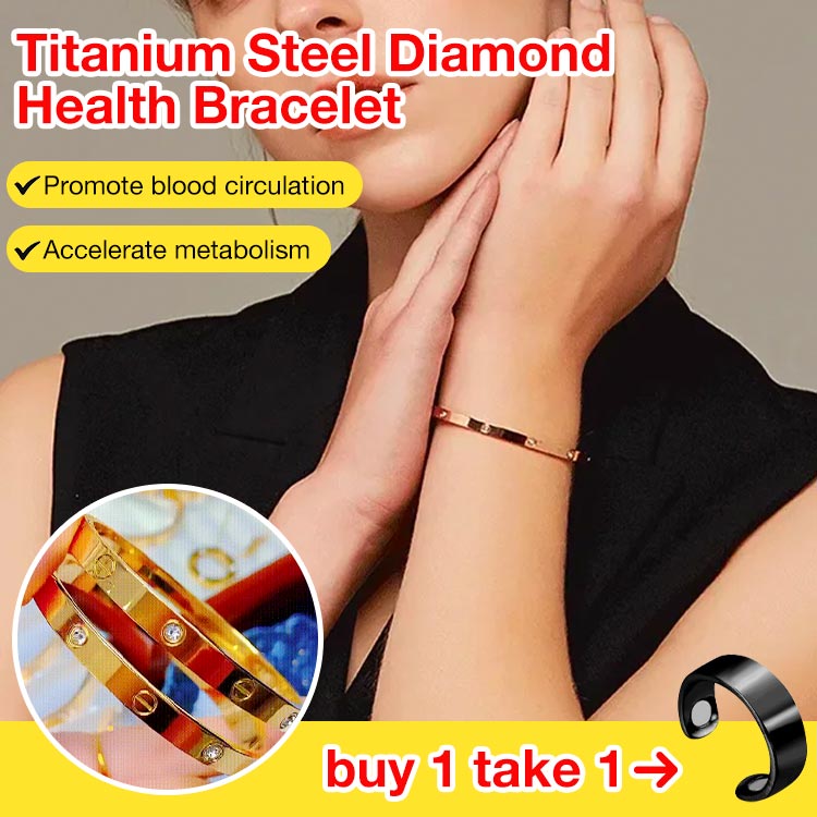Buy 1 Take 1-Titanium Steel Diamond Health Bracelet-Accelerate metabolism, help eliminate toxins in the body, and enhance physical fitness