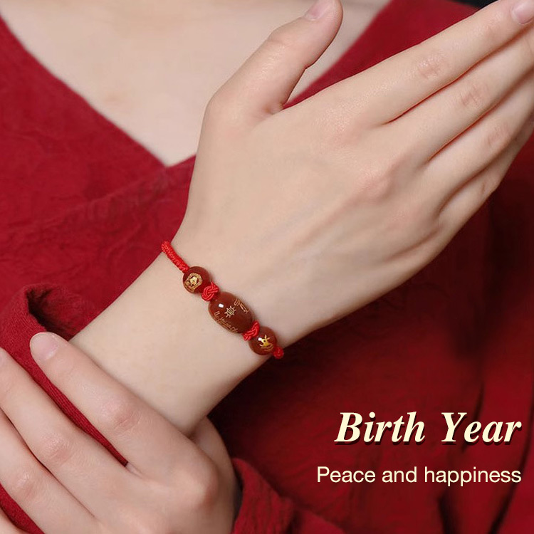Easter promo - Buy more ₱649 each - Wear a red string braided bracelet with the twelve zodiac signs - bring a year of good luck and health.	