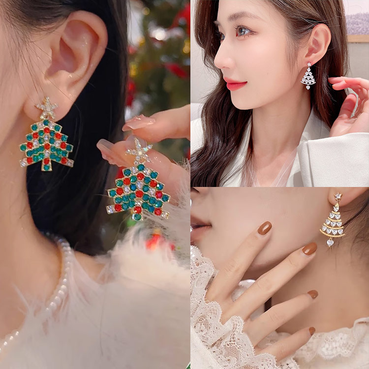 Christmas Promo - Limited Stock Christmas Tree Earrings - Best gift for her, free gift box
