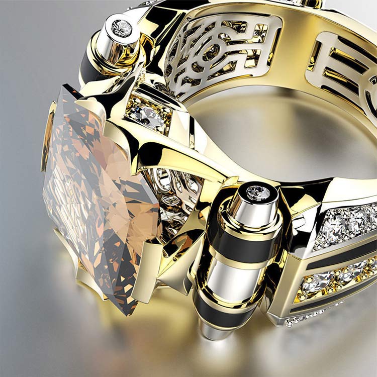New Year Promotion-Second piece only ₱299-Heavy Duty Vintage Zirconia Wide Band Ring-Free jewelry box-Bring luck and fortune