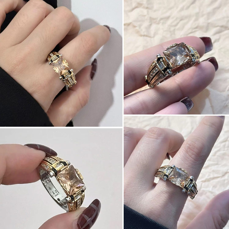 New Year Promotion-Second piece only ₱299-Heavy Duty Vintage Zirconia Wide Band Ring-Free jewelry box-Bring luck and fortune