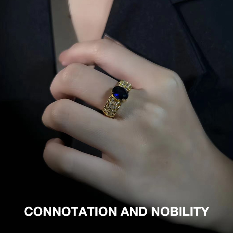 Trending in Korea - 18K Gold Wheat Ear Zirconia Ring - Free Jewelry box