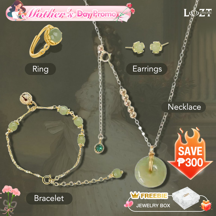Mothers Day Heritage Collection - Premium Healing Hetian Jade Set - Attracts Swerte and Peace