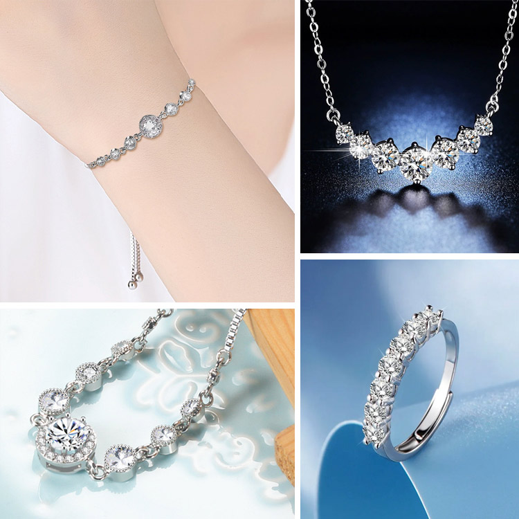 Easter Promotion-Seven Princesses Moissanite Jewelry with GRA Certificate - Free jewelry box