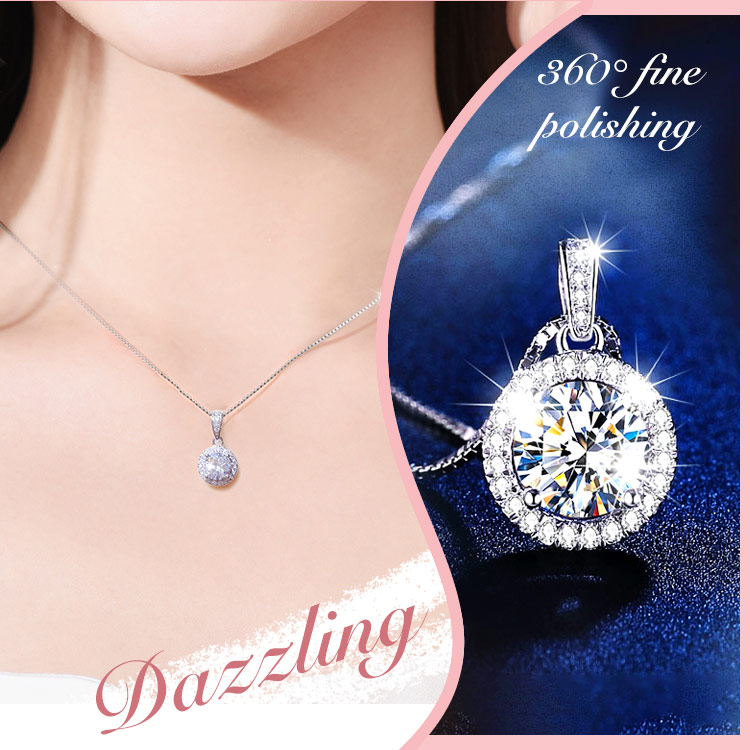 8-3 International Women's Day Promo-[GRA]Moissanite Jewelry Set-Free jewelry box-Best gift 