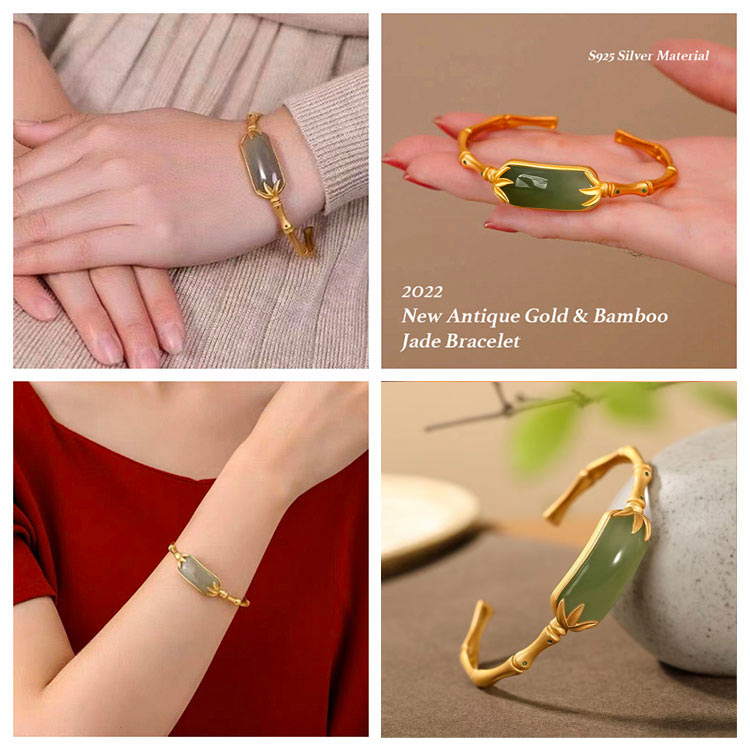 Hetian Jade Jewelry Set-Bring happiness, health and wealth