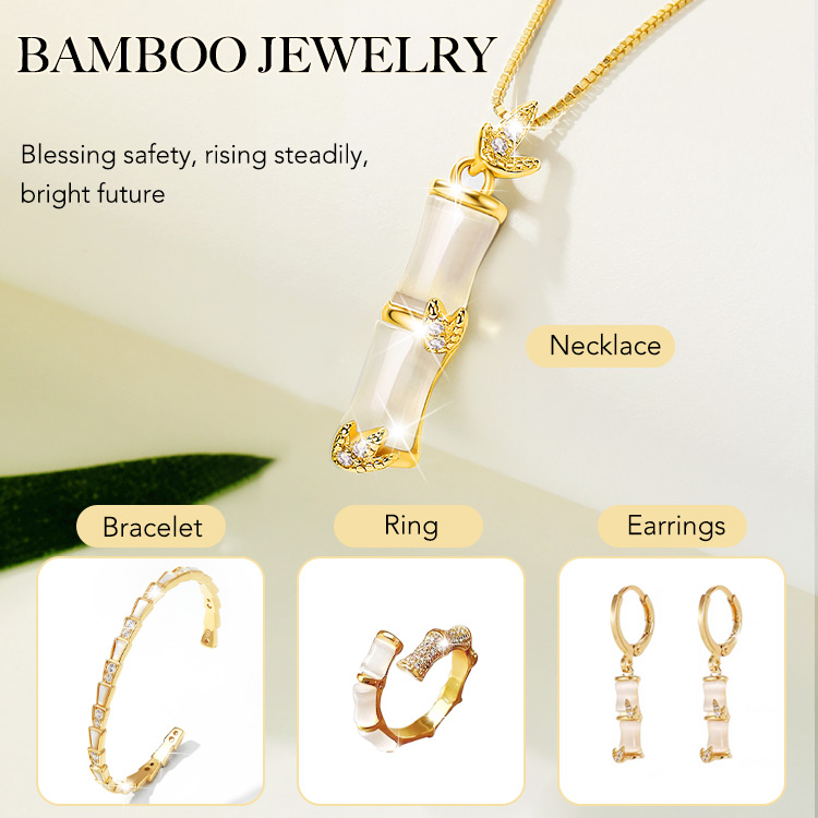 Bamboo Jewelry-Blessing Safety, rising steadily, bright future