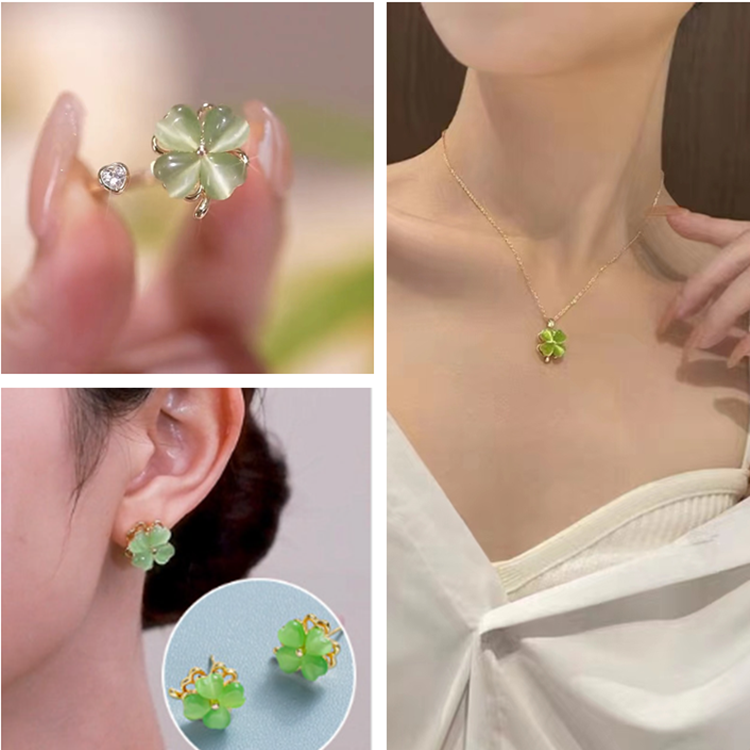 Four-leaf clover jewelry-Symbol of love and luck