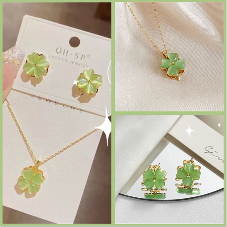 Four-leaf clover jewelry-Symbol of love and luck