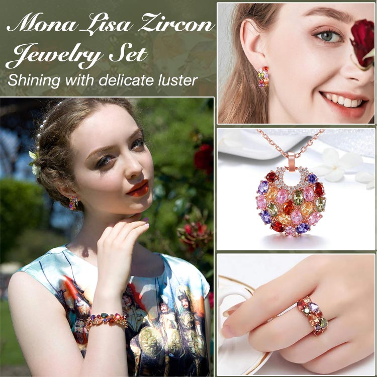 Mega Shopping Sale-Mona Lisa Zircon Jewelry Set -The best gift for you