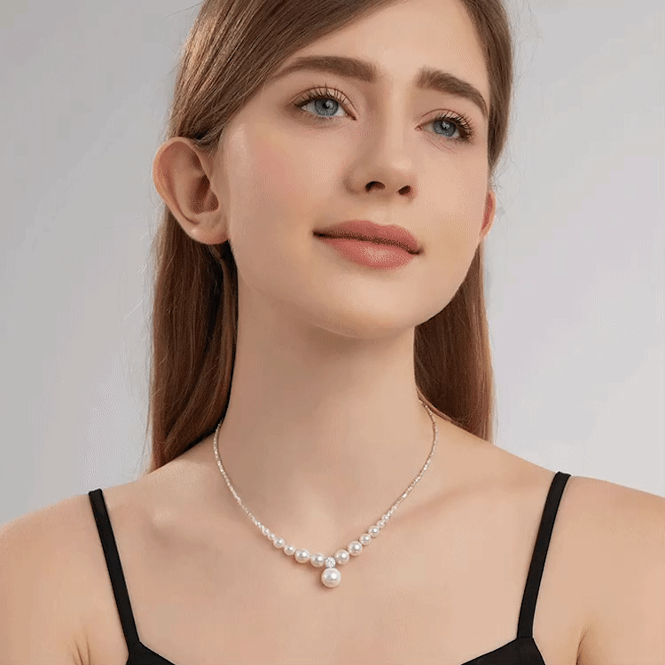 Premium Pearl Collarbone Necklace