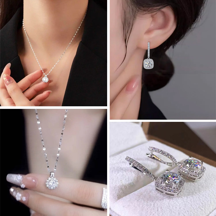 Marys Month promotions -Ultimate Shiny Sun Flower Full Diamond Jewelry-Give free jewelry box