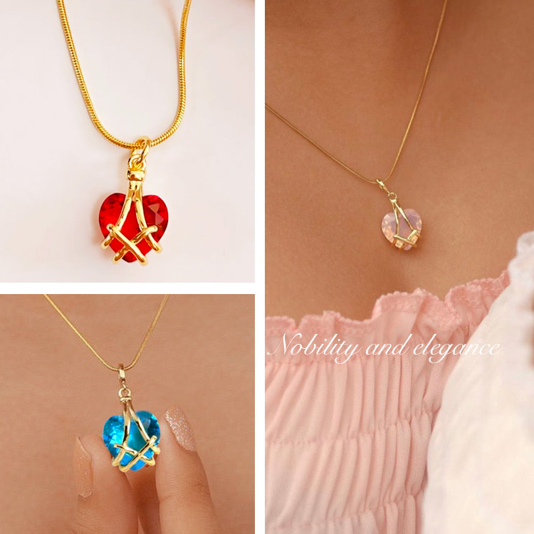18k Gold Plated Birthstone Necklace-Personalized Lucky Necklace-990 for buy one take one